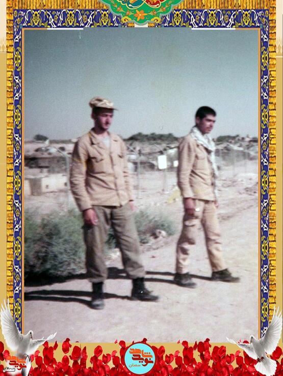 نفر سمت چپ شهید مرتضی مربی