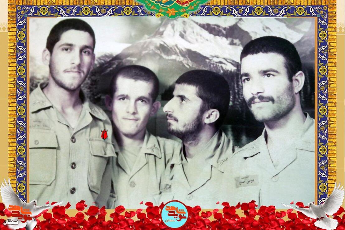 نفر اول از چپ شهید داود خاکساری