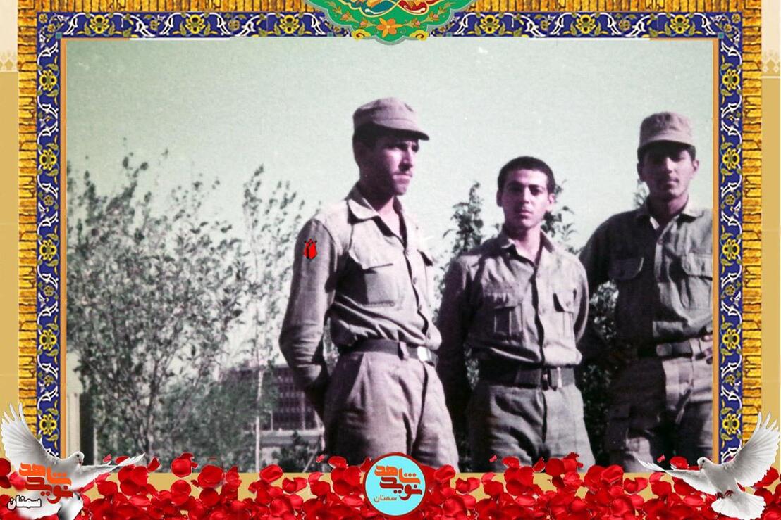 نفر اول از چپ شهید داود خاکساری