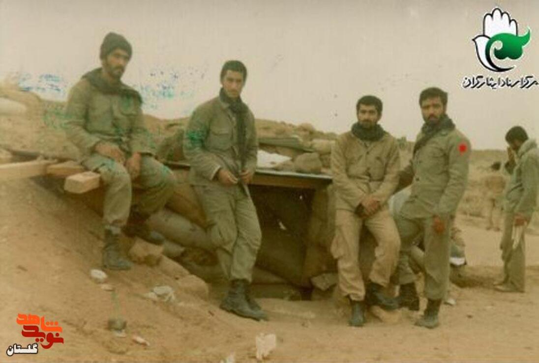 شهید «سبحان قلی مقصودلو» نفر اول سمت راست