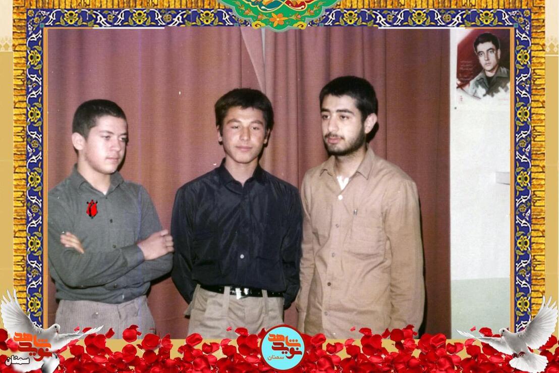 نفر اول از چپ شهید حمیدرضا یدالهی