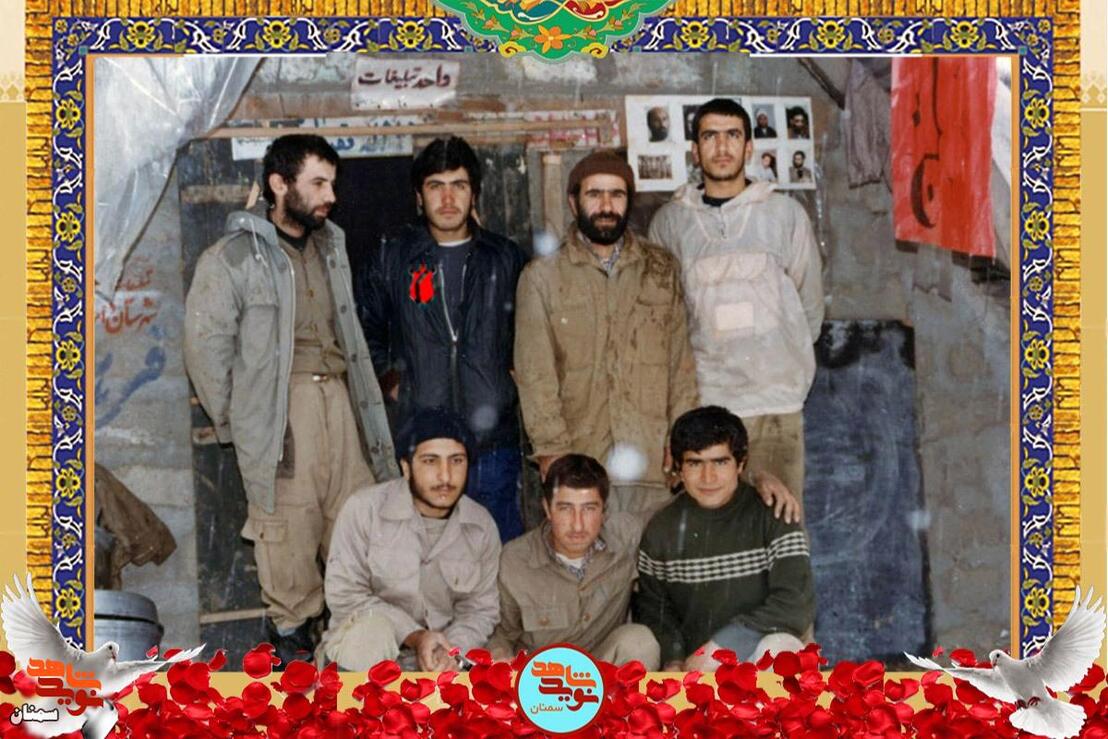 ردیف ایستاده نفر دوم از چپ شهید عباس صادقچه