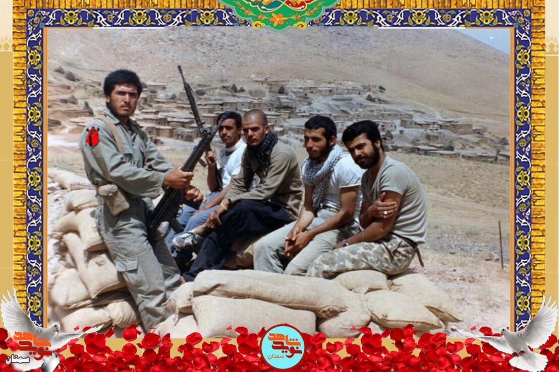 نفر اول از چپ شهید عباس صادقچه
