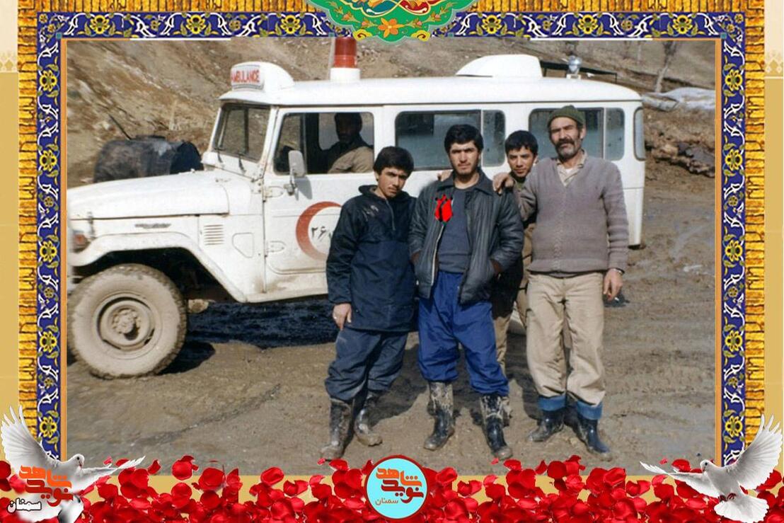 نفر دوم از چپ شهید عباس صادقچه