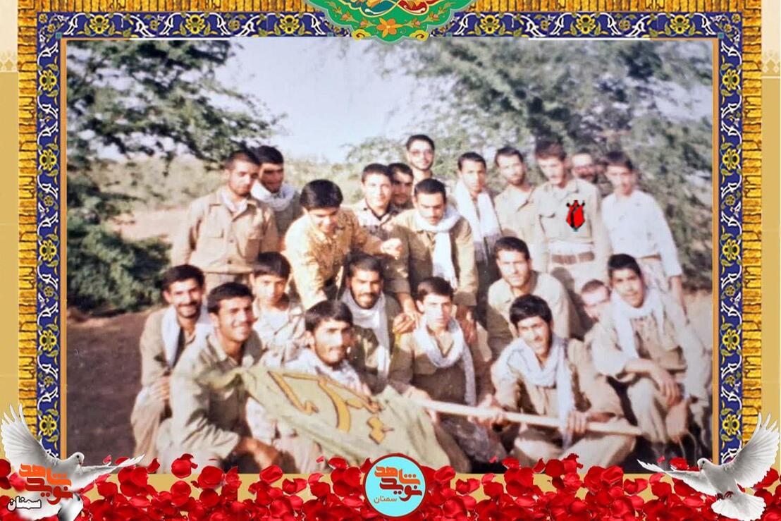 ردیف ایستاده نفر دوم از راست جانباز ۷۰ درصد مرتضی سعدالدین