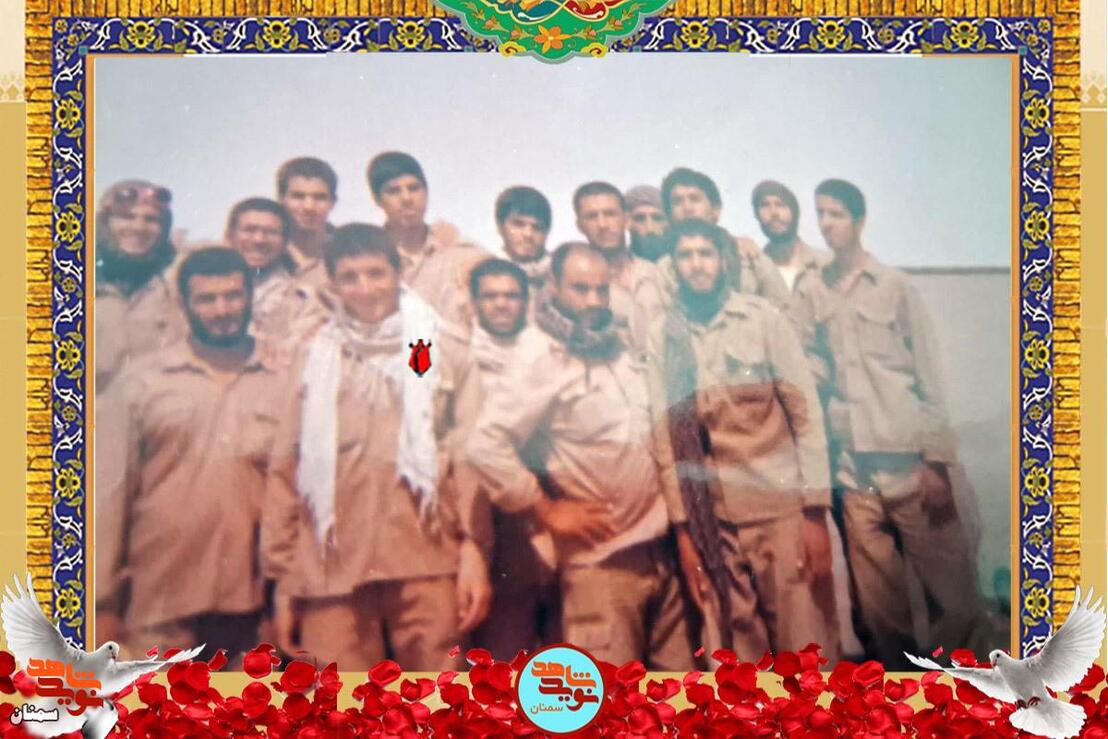 نفر دوم از چپ جانباز ۷۰ درصد مرتضی سعدالدین