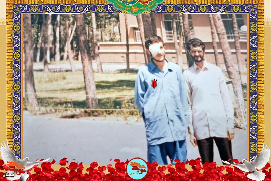 نفر سمت چپ جانباز ۷۰ درصد مرتضی سعدالدین