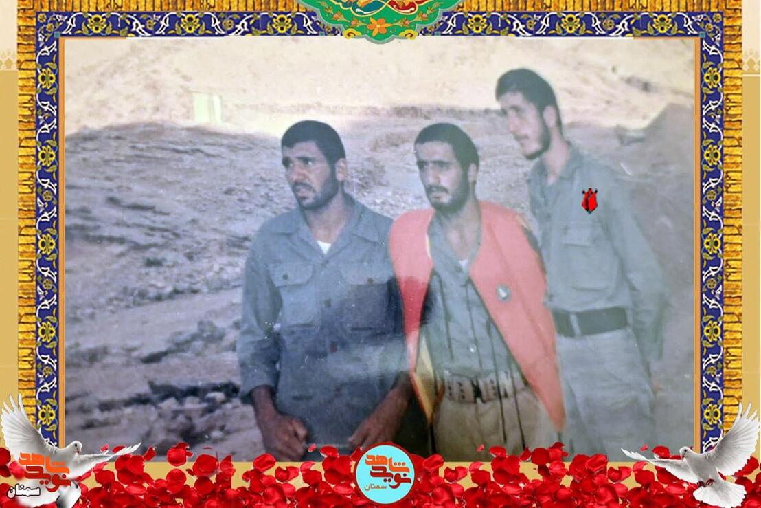 نفر اول از راست جانباز ۷۰ درصد مرتضی سعدالدین