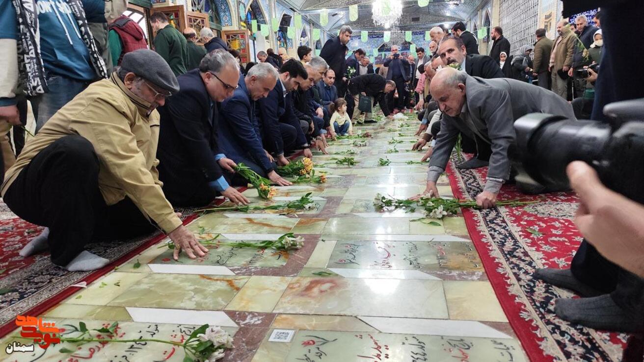 آیین میهمانی لاله‌ها- شانزدهم بهمن‌ماه ۱۴۰۴ گلزار شهدای امامزاده یحیی(ع) شهرستان سمنان
