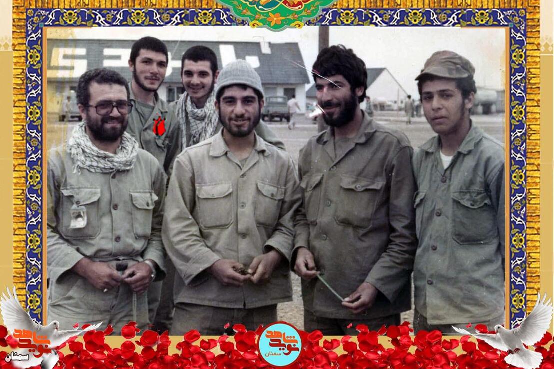 ردیف پشت نفر اول از چپ شهید نورالله عزالدین