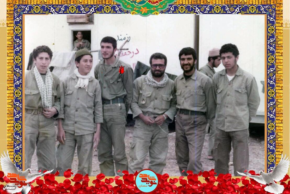 نفر سوم از چپ شهید نورالله عزالدین