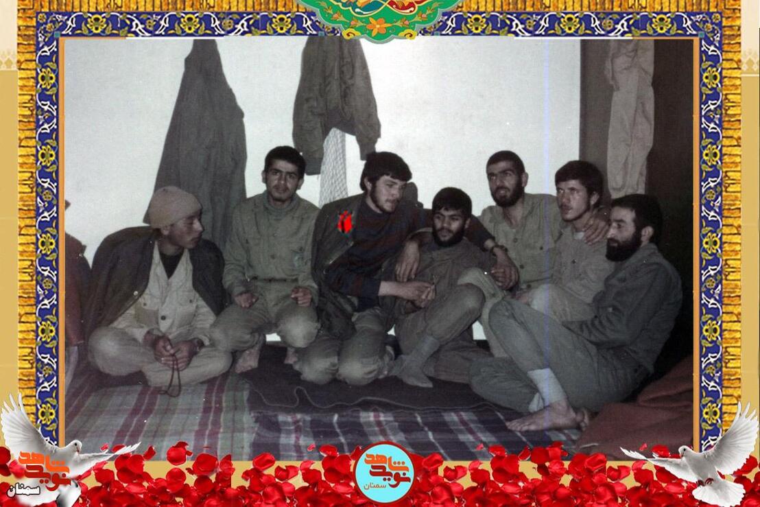 نفر سوم از چپ شهید نورالله عزالدین