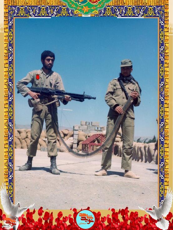 نفر اول از چپ شهید علیرضا مقدسی