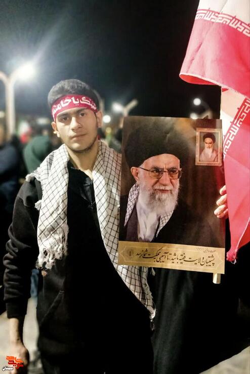 مراسم عزداری شب چهارم شهادت امام خامنه‌ای رضوان‌الله- دوازدهم اسفندماه ۱۴۰۴ میدان نور شهرستان سمنان
