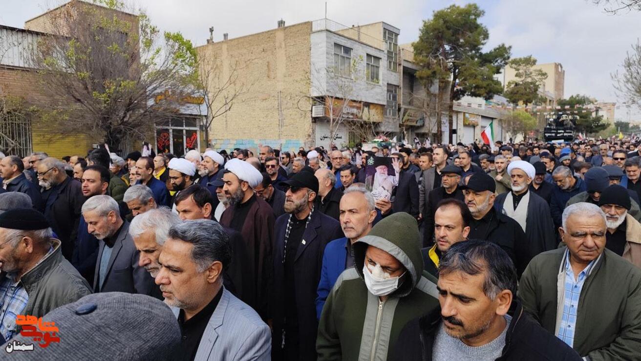 مراسم تشییع سه شهید اقتدار- پانزدهم اسفندماه ۱۴۰۴ شهرستان سمنان
