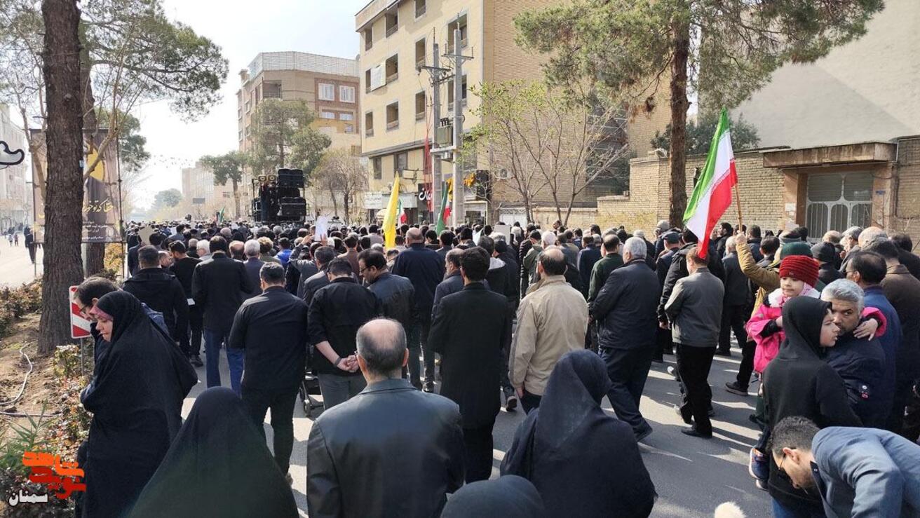 مراسم تشییع سه شهید اقتدار- پانزدهم اسفندماه ۱۴۰۴ شهرستان سمنان