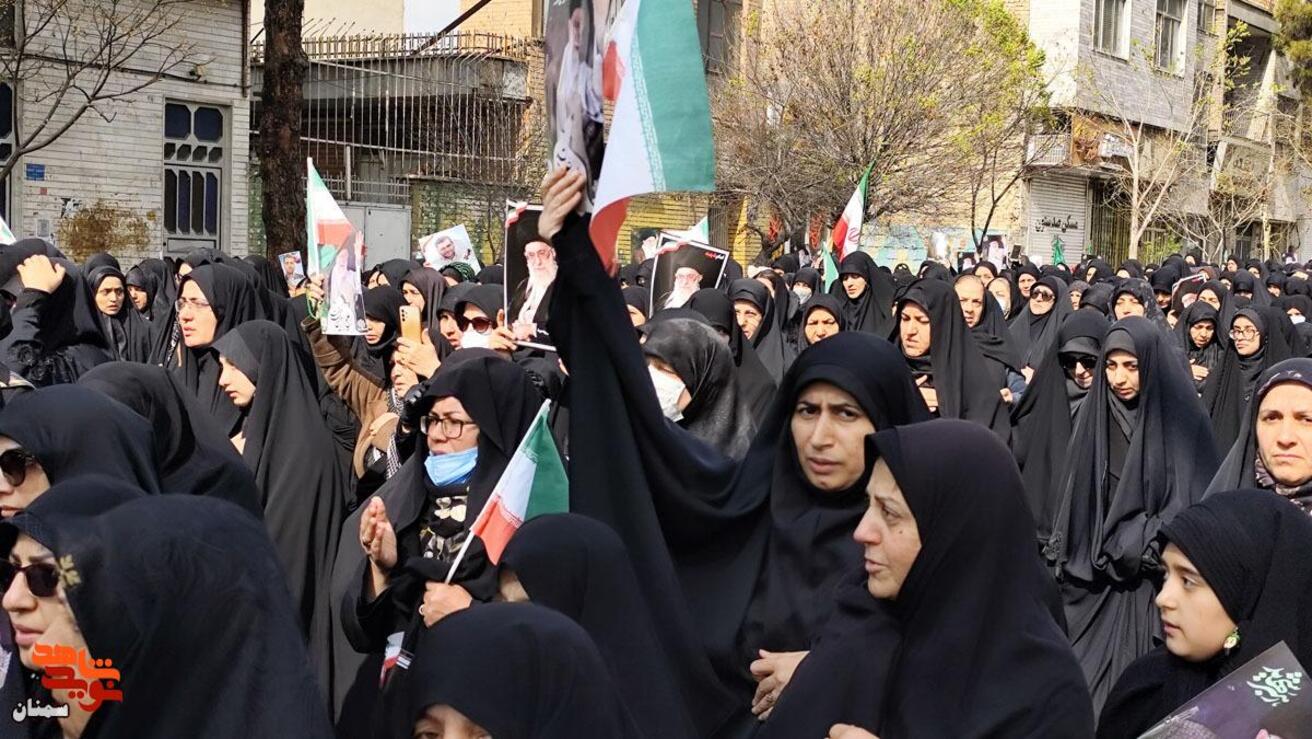 مراسم تشییع سه شهید اقتدار- پانزدهم اسفندماه ۱۴۰۴ شهرستان سمنان