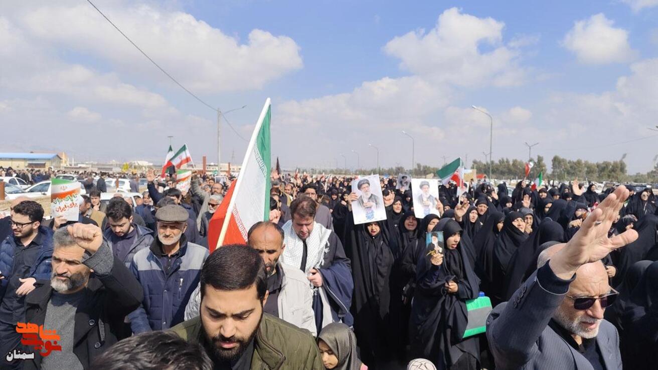 قیام مردم سمنان درپی جنایات آمریکا و اسرائیل- پانزدهم اسفندماه ۱۴۰۴ شهرستان سمنان