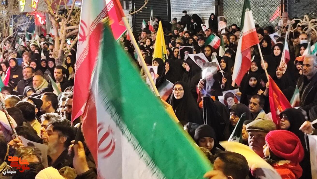 تجمع سمنانی‌ها در هفتمین روز عزای رهبر شهید- شانزدهم اسفندماه ۱۴۰۴ بلوار قائم(عج)