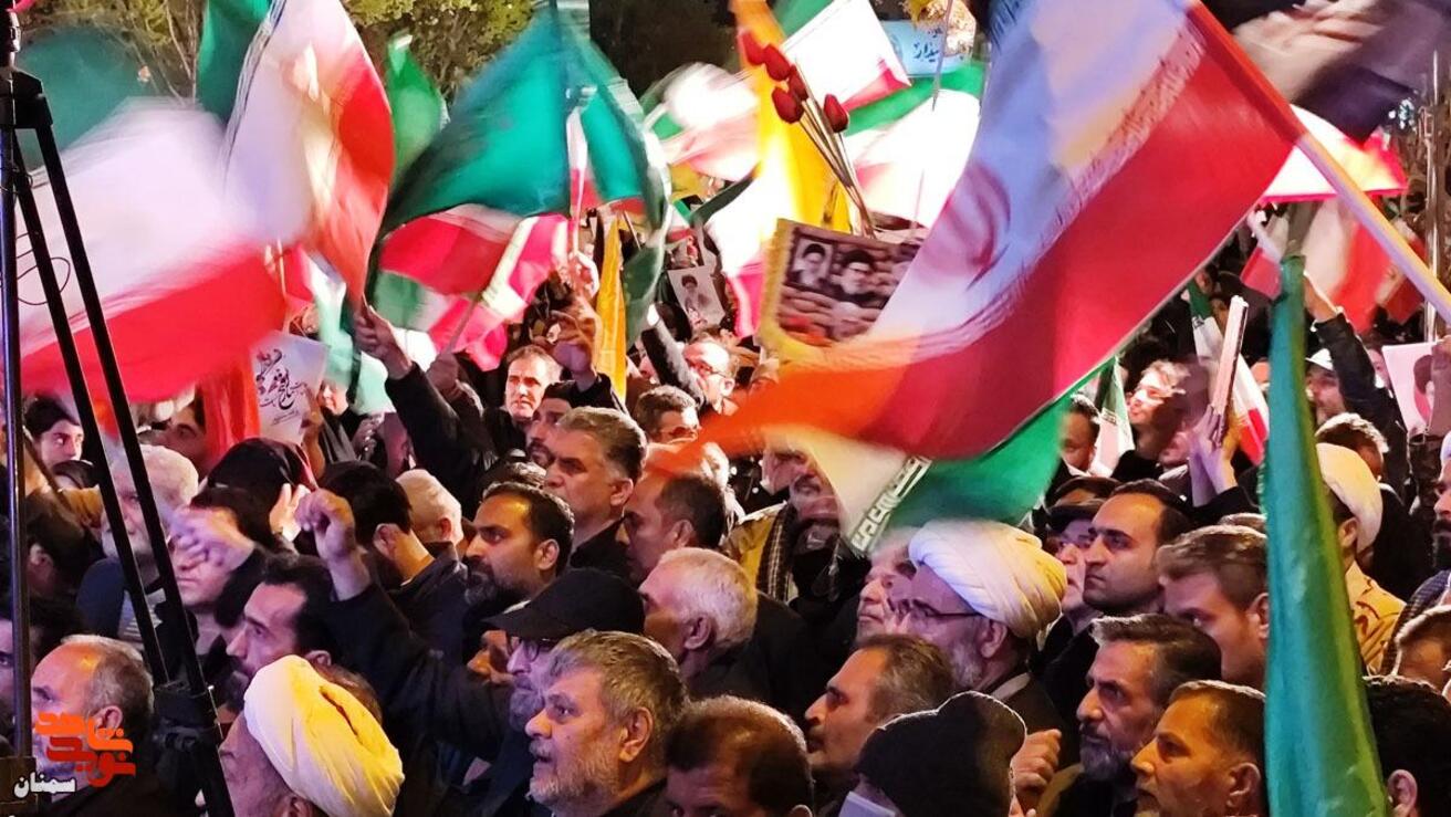 تجمع سمنانی‌ها در هفتمین روز عزای رهبر شهید- شانزدهم اسفندماه ۱۴۰۴ بلوار قائم(عج)