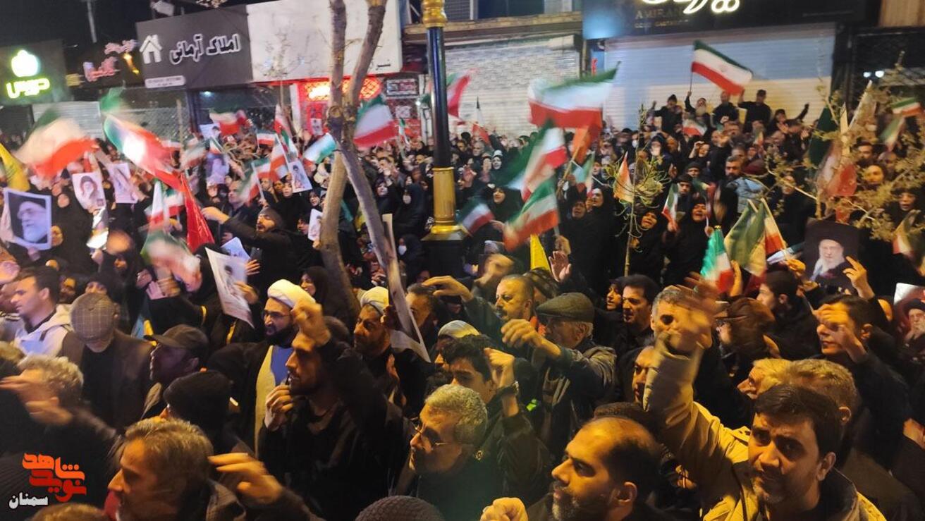 تجمع سمنانی‌ها در هفتمین روز عزای رهبر شهید- شانزدهم اسفندماه ۱۴۰۴ بلوار قائم(عج)