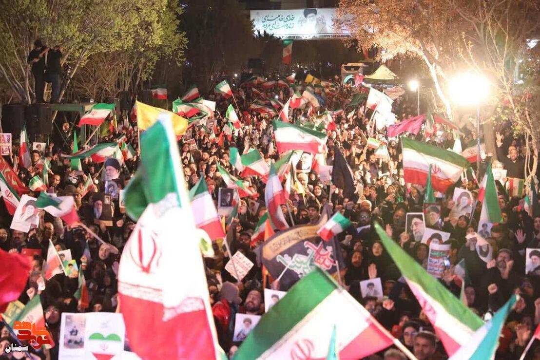 تجمع سمنانی‌ها در هفتمین روز عزای رهبر شهید- شانزدهم اسفندماه ۱۴۰۴ بلوار قائم(عج)