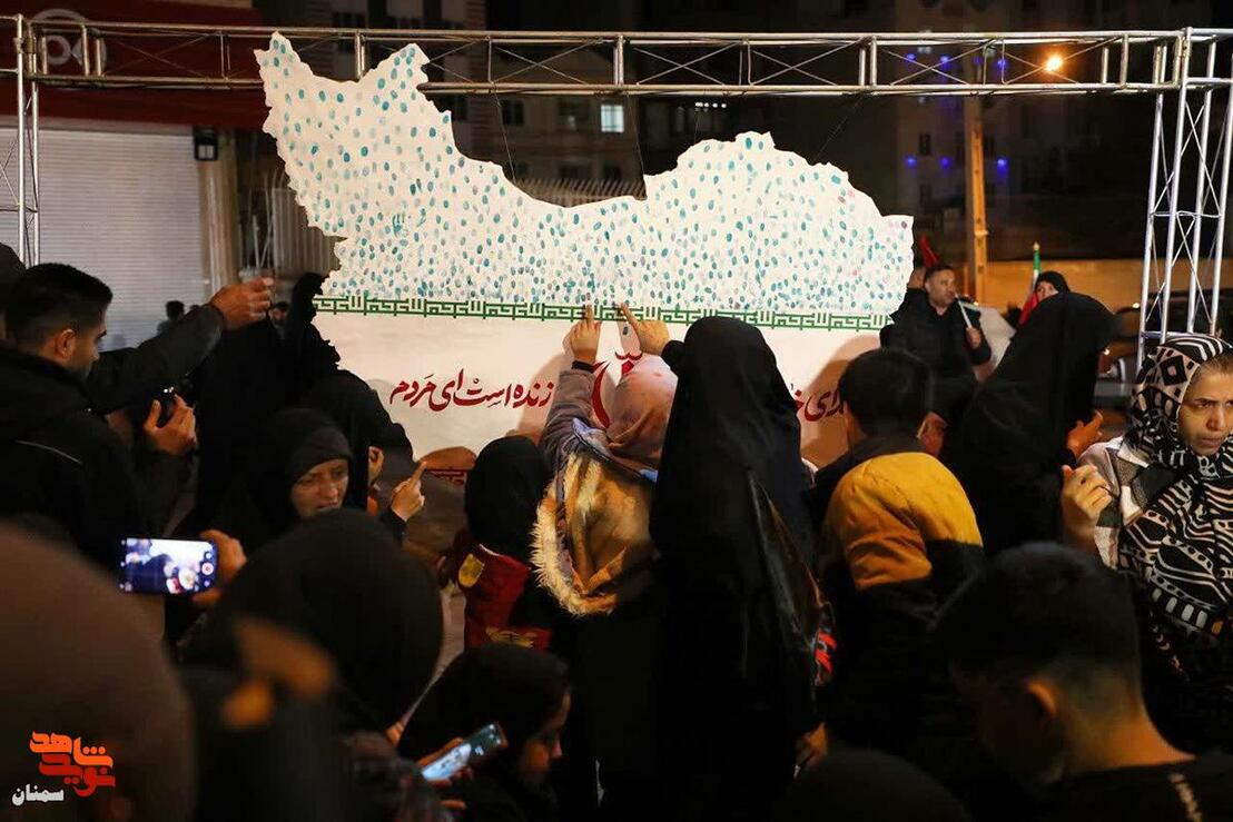 تجمع سمنانی‌ها در هفتمین روز عزای رهبر شهید- شانزدهم اسفندماه ۱۴۰۴ بلوار قائم(عج)