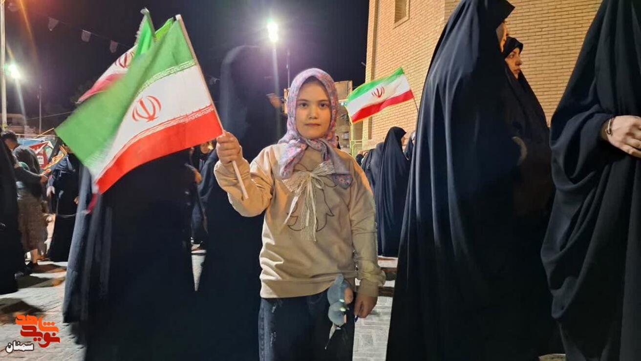 حضور دختران دامغانی در شب‌های حماسه و اقتدار- سی‌ام فروردین ۱۴۰۵ شهرستان دامغان