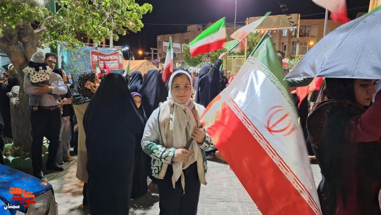 حضور دختران دامغانی در شب‌های حماسه و اقتدار- سی‌ام فروردین ۱۴۰۵ شهرستان دامغان