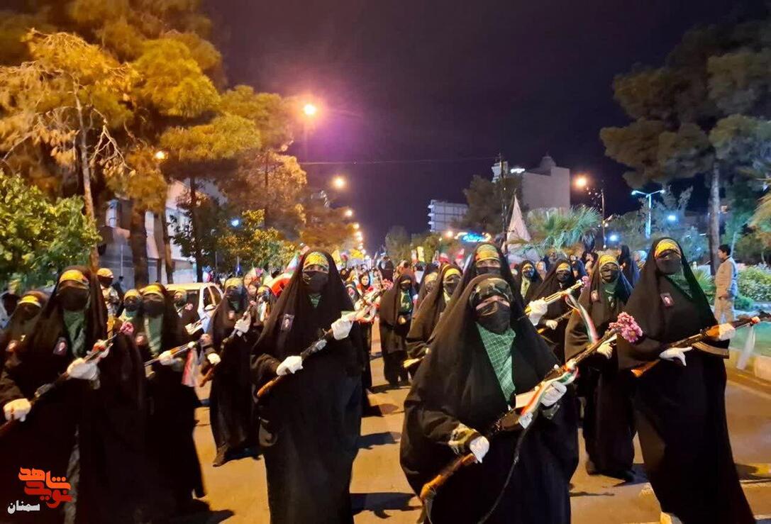 اجتماع دختران سمنانی در شبهاب اقتدار- سی‌ام فروردین ۱۴۰۵ معراج شهدای سمنان