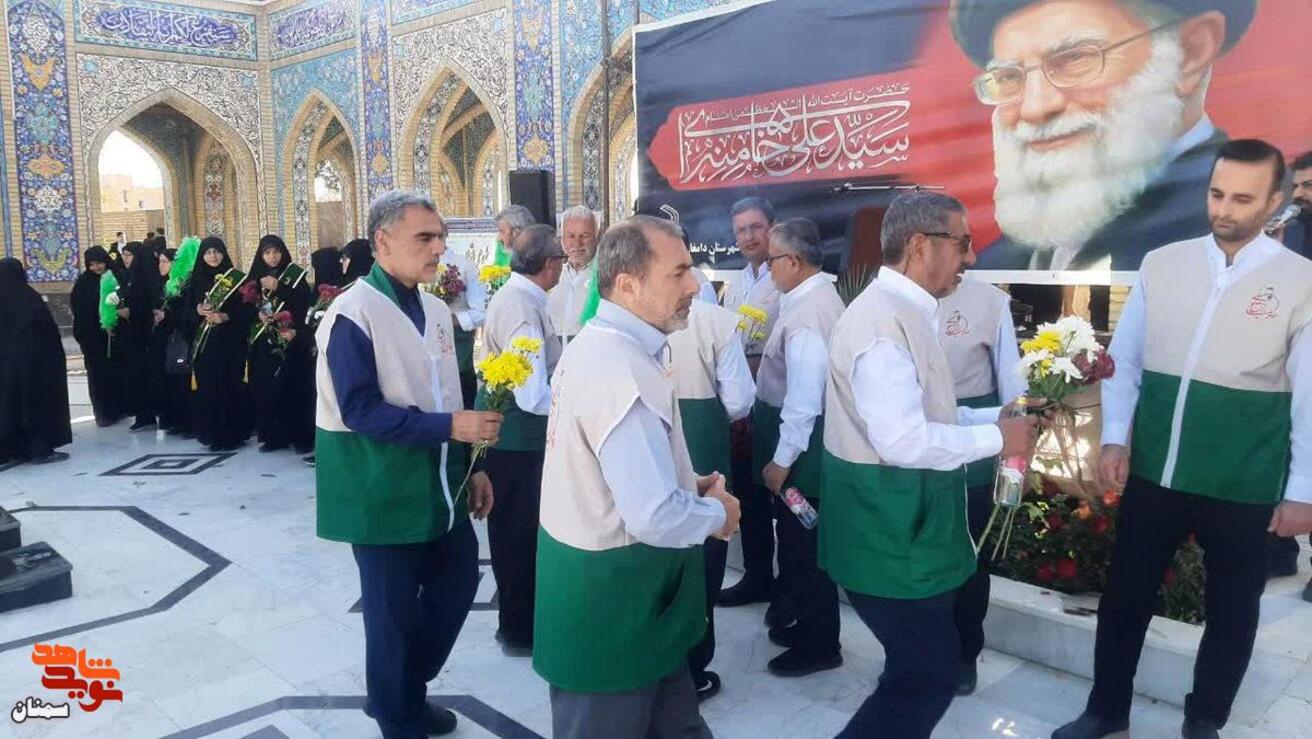 مراسم عطرافشانی مزار شهدا- سوم اردیبهشت ۱۴۰۵ گلزار شهدای فردوس‌رضای شهرستان دامغان