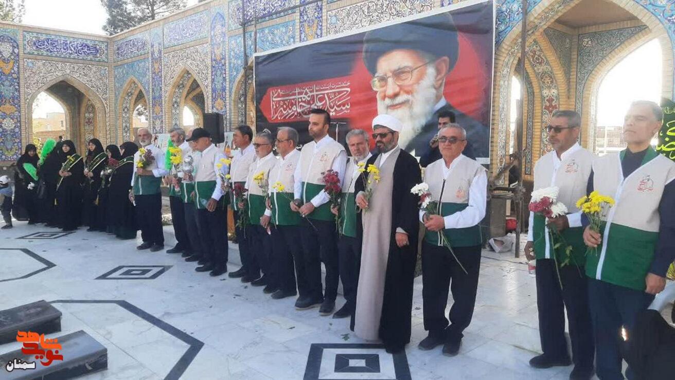 مراسم عطرافشانی مزار شهدا- سوم اردیبهشت ۱۴۰۵ گلزار شهدای فردوس‌رضای شهرستان دامغان