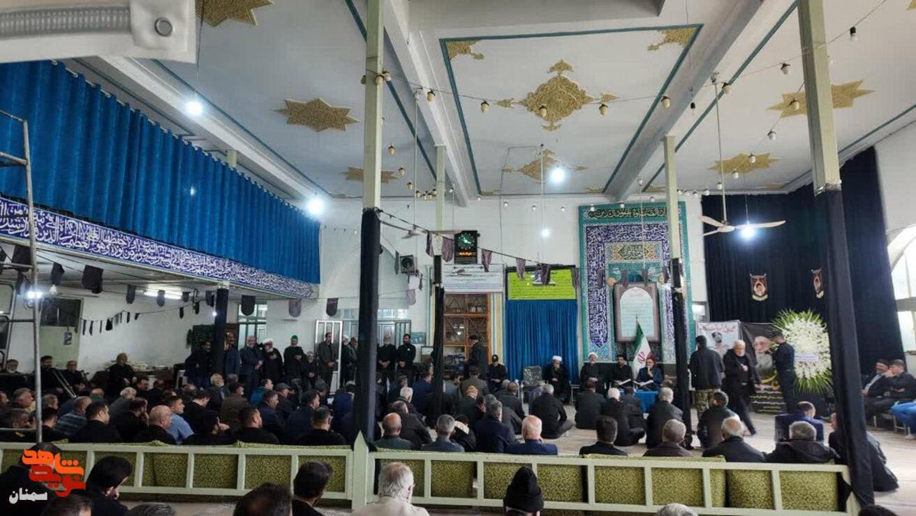 مراسم اربعین شهادت شهید جنگ رمضان مهناویکم علی خانبیکی- سوم اردیبهشت ۱۴۰۵ حسینیه سیدالشهدا(ع) محله ورزن شهر دیباج از توابع شهرستان دامغان