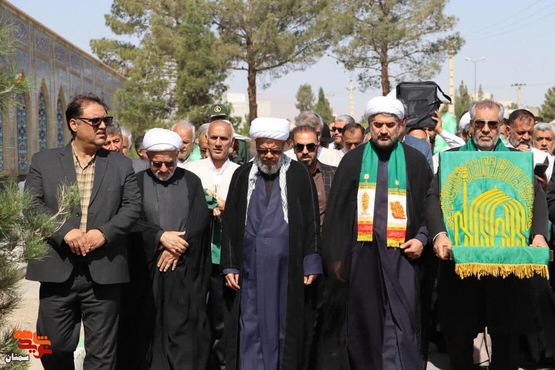 گلباران مزار شهدا توسط خادمان حرم رضوی- هفتم اردیبهشت ۱۴۰۵ گلزار شهدای فردوس‌رضای شهرستان دامغان