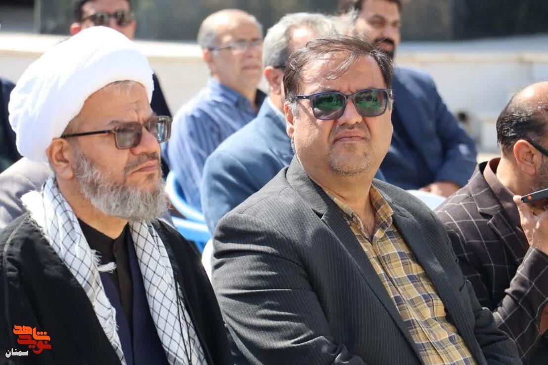 گلباران مزار شهدا توسط خادمان حرم رضوی- هفتم اردیبهشت ۱۴۰۵ گلزار شهدای فردوس‌رضای شهرستان دامغان