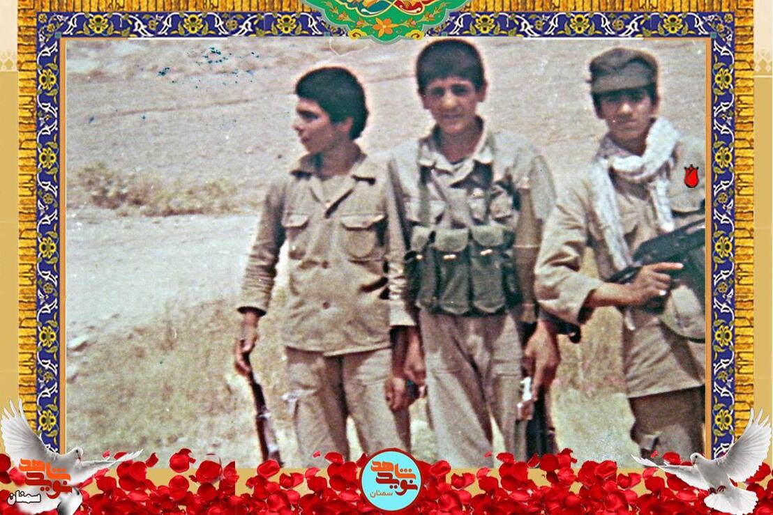 نفر اول از راست شهید ابوالفضل حیدرهایی