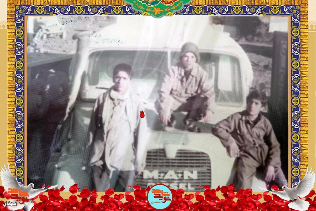 نفر اول از چپ شهید ابوالفضل حیدرهایی