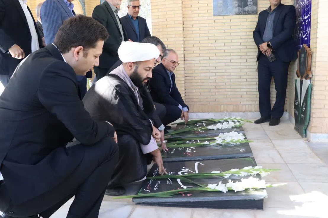 تجدید میثاق مسئولان سمنانی با شهدا- سوم شهریور ۱۴۰۵ گلزار شهدای روستای خیرآباد