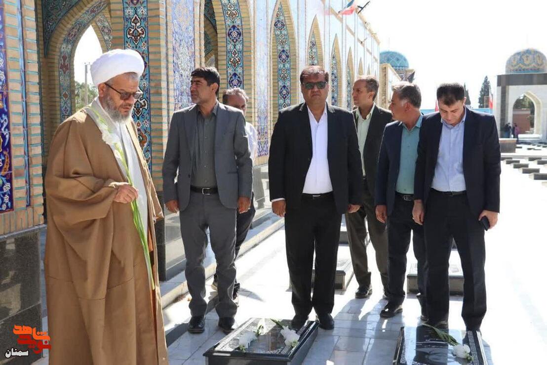 تجدید میثاق مسئولان با شهدای دامغان- سوم شهریور ۱۴۰۵ گلزار شهدای فردوس‌رضای شهرستان دامغان