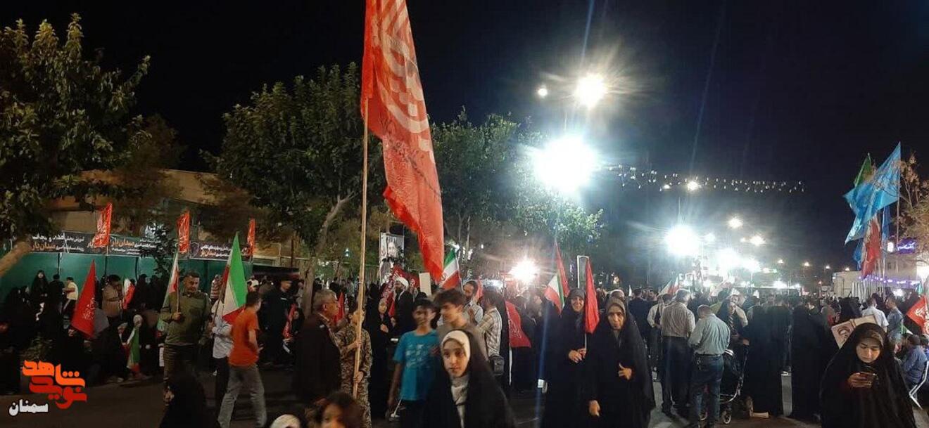 صد و نود و هشتمین شب از اجتماعات مردمی «شب‌های اقتدار» شهرستان سمنان شامگاه بیست و سوم شهریور ۱۴۰۵
