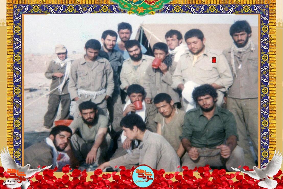 ردیف ایستاده نفر دوم از راست شهید محمودحسین عباسی