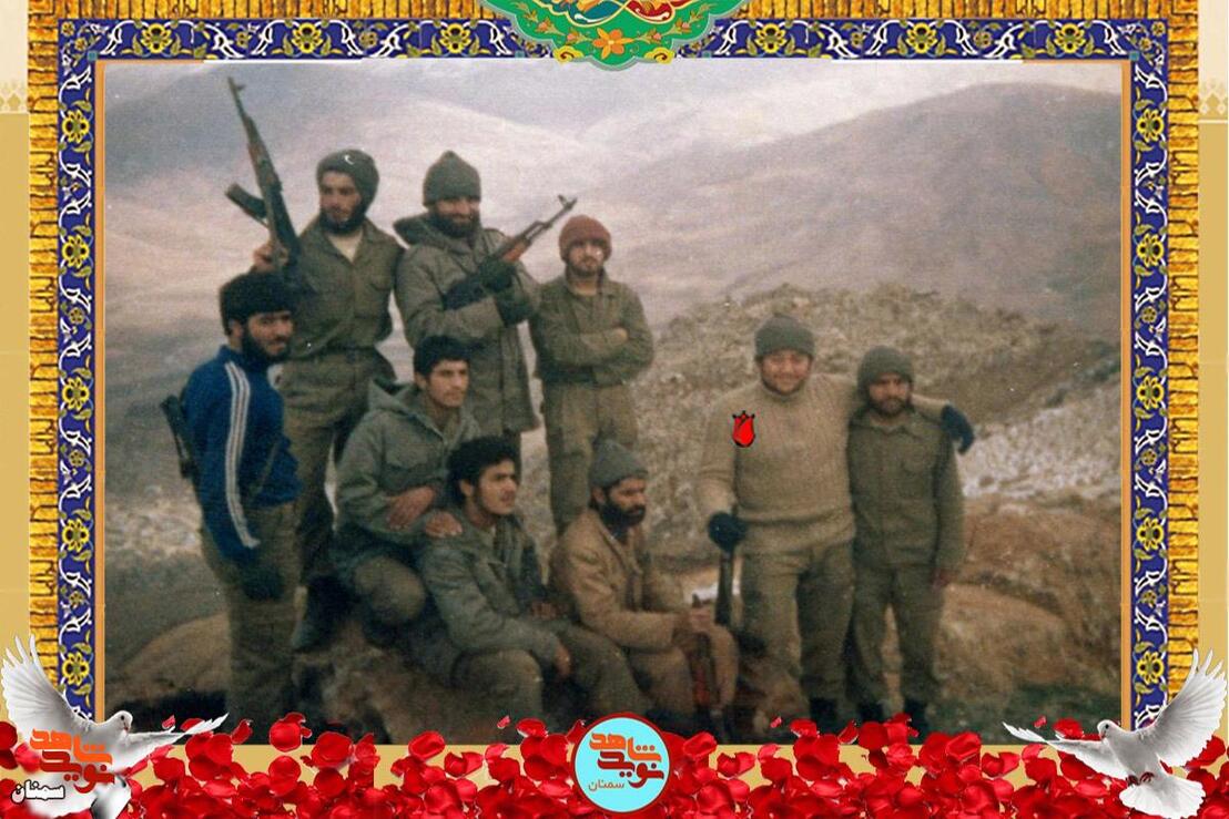 نفر دوم از راست شهید محمودحسین عباسی
