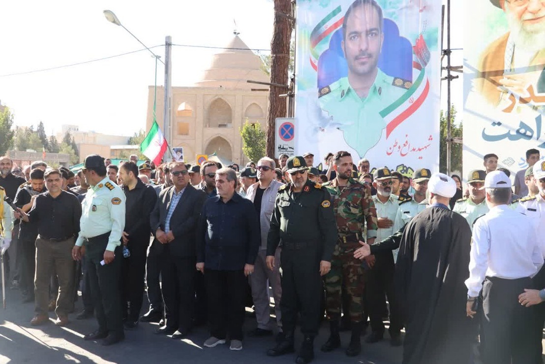 آیین وداع با پیکر پاک شهید مدافع وطن، سرهنگ دوم «علیرضا مهرابی»، چهارشنبه یکم مهرماه