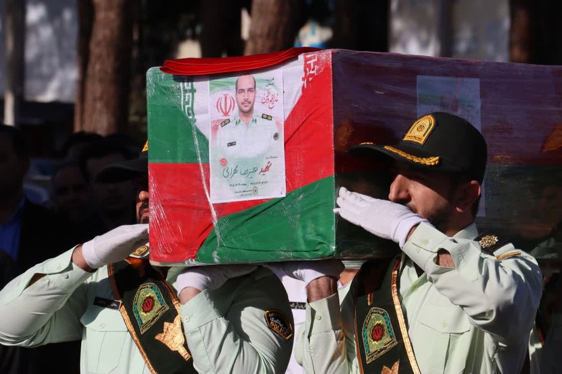 آیین وداع با پیکر پاک شهید مدافع وطن، سرهنگ دوم «علیرضا مهرابی»، چهارشنبه یکم مهرماه
