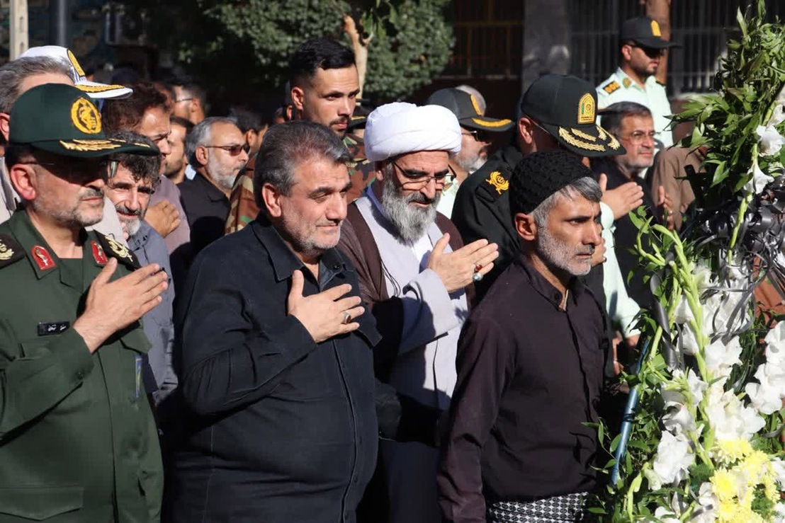 آیین وداع با پیکر پاک شهید مدافع وطن، سرهنگ دوم «علیرضا مهرابی»، چهارشنبه یکم مهرماه