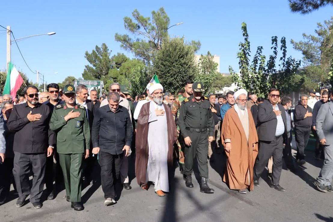 آیین وداع با پیکر پاک شهید مدافع وطن، سرهنگ دوم «علیرضا مهرابی»، چهارشنبه یکم مهرماه