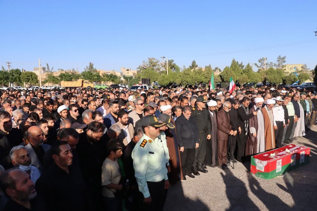 آیین وداع با پیکر پاک شهید مدافع وطن، سرهنگ دوم «علیرضا مهرابی»، چهارشنبه یکم مهرماه