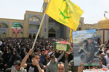 مراسم تشییع پیکر پاک و مطهر شهید محمد شریفی در شهرستان پاکدشت