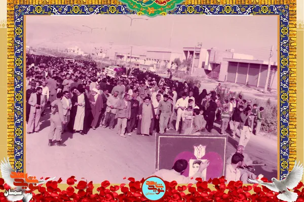 مراسم تشییع پیکر شهید محمدعلی شاه&zwnj;حسینی