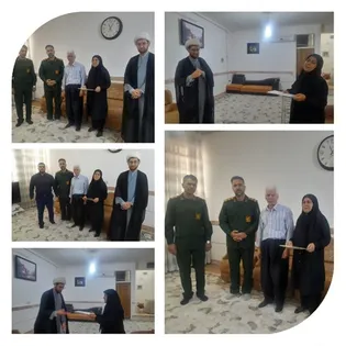 مسئولین سرپل‌ذهاب با خانواده شهید ورزشکار «مصطفی...